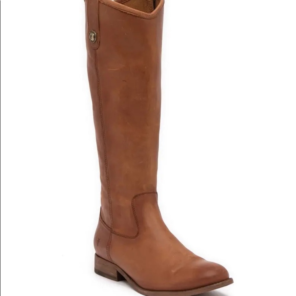 Frye “Melissa Button” leather riding boots